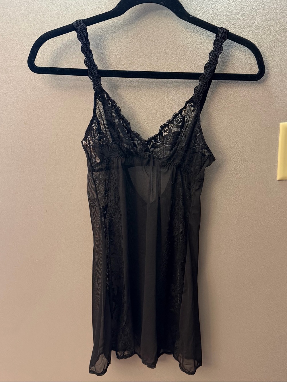 Vintage Y2K Victoria’s Secret Lace and Mesh slip Mini Dress